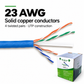 Schneider Electric Actassi CAT6 UTP Cable, 23 AWG Solid Copper, 305 m, Blue