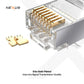 CAT7 & CAT6A Tool-Less RJ45 Connector Full Metal Shielded