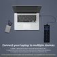 USB 3.0 4-Port Hub 5Gbps High-Speed USB Splitter with Power Support (DC 5V) Plug & Play for Laptop & PC