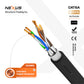 Network CAT6A Cable SFTP 305m Self Roll-up Box 10Gbps 500Mhz 23AWG Copper