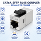 NEXUS CAT6A Coupler SFTP RJ45 10Gbps