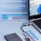 8-in-1 USB-C Hub Adapter – Multiport Type-C Dock with USB 3.0, USB 2.0, SD/TF Card Reader, Audio & Charging | Plug & Play for Laptop & MacBook