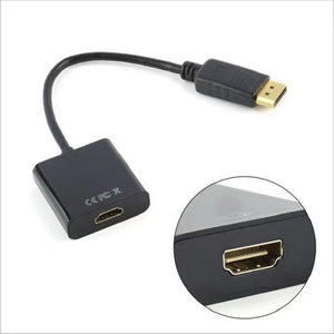 DisplayPort to HDMI Adapter – DP Male to HDMI Female Converter for Monitor, HDTV, Projector & PC
