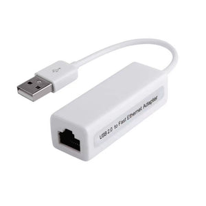 USB 2.0 to Ethernet Adapter RJ45  10/100Mbps Wired LAN Converter for Laptop & PC  Plug & Play Network Adapter
