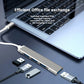 USB 3.0 4-Port Hub with Type-C & USB-A Connector – High-Speed USB Splitter for Laptop, PC & Mac Plug & Play