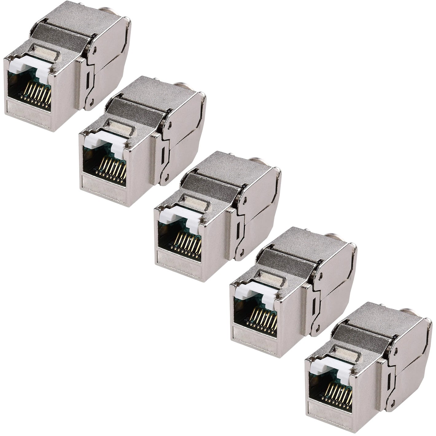 NEXUS CAT6A & CAT7  Keystone Jack (5-Pack + Zip Ties)