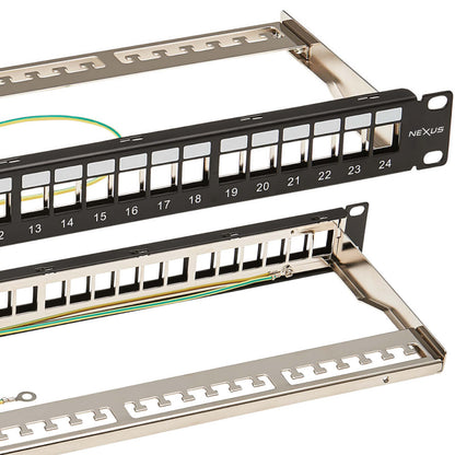NEXUS Unloaded Patch Panel – 24 Port (1U) & 48 Port (2U)