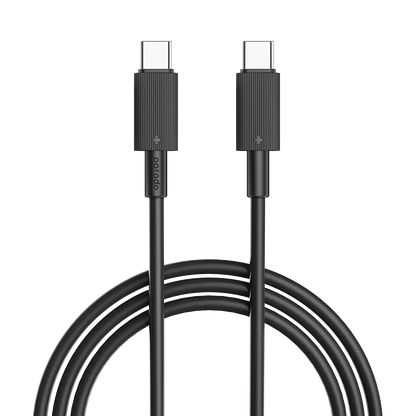 Porodo USB-C to USB-C Durable Charging Cable PD 60W – Braided Fast Charge Cable 1.2M
