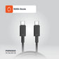Porodo USB-C to USB-C Durable Charging Cable PD 60W – Braided Fast Charge Cable 1.2M