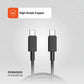 Porodo USB-C to USB-C Durable Charging Cable PD 60W – Braided Fast Charge Cable 1.2M