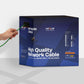 CAT6A FTP Ethernet Cable 305M 23AWG Self Roll Wooden Drum 10Gbps 500Mhz