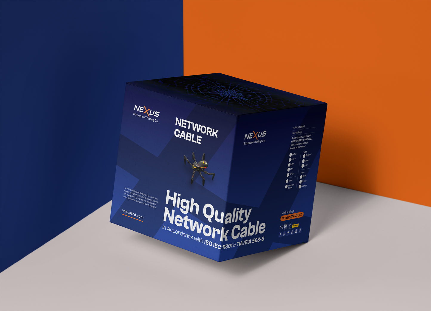 Network CAT6U/SFTP Cable (305m Self Roll-Up Box)