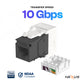 NEXUS CAT6A & CAT7  Keystone Jack (5-Pack + Zip Ties)