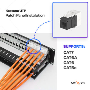 NEXUS Unloaded Patch Panel – 24 Port (1U) & 48 Port (2U)
